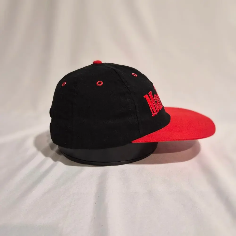Vintage Marlboro Country Store Snapback Hat Two Tone Black Red Embroidery‎